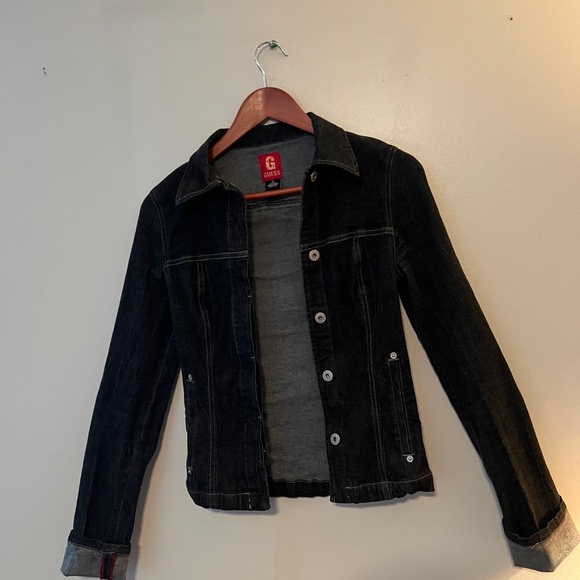 Guess Denim Blue Jean Jacket Made In USA - Size S - Picture 5 of 8